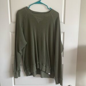 Free Assembly waffle knit long sleeve top XL